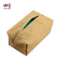 foldable cotton linen tissue box cover